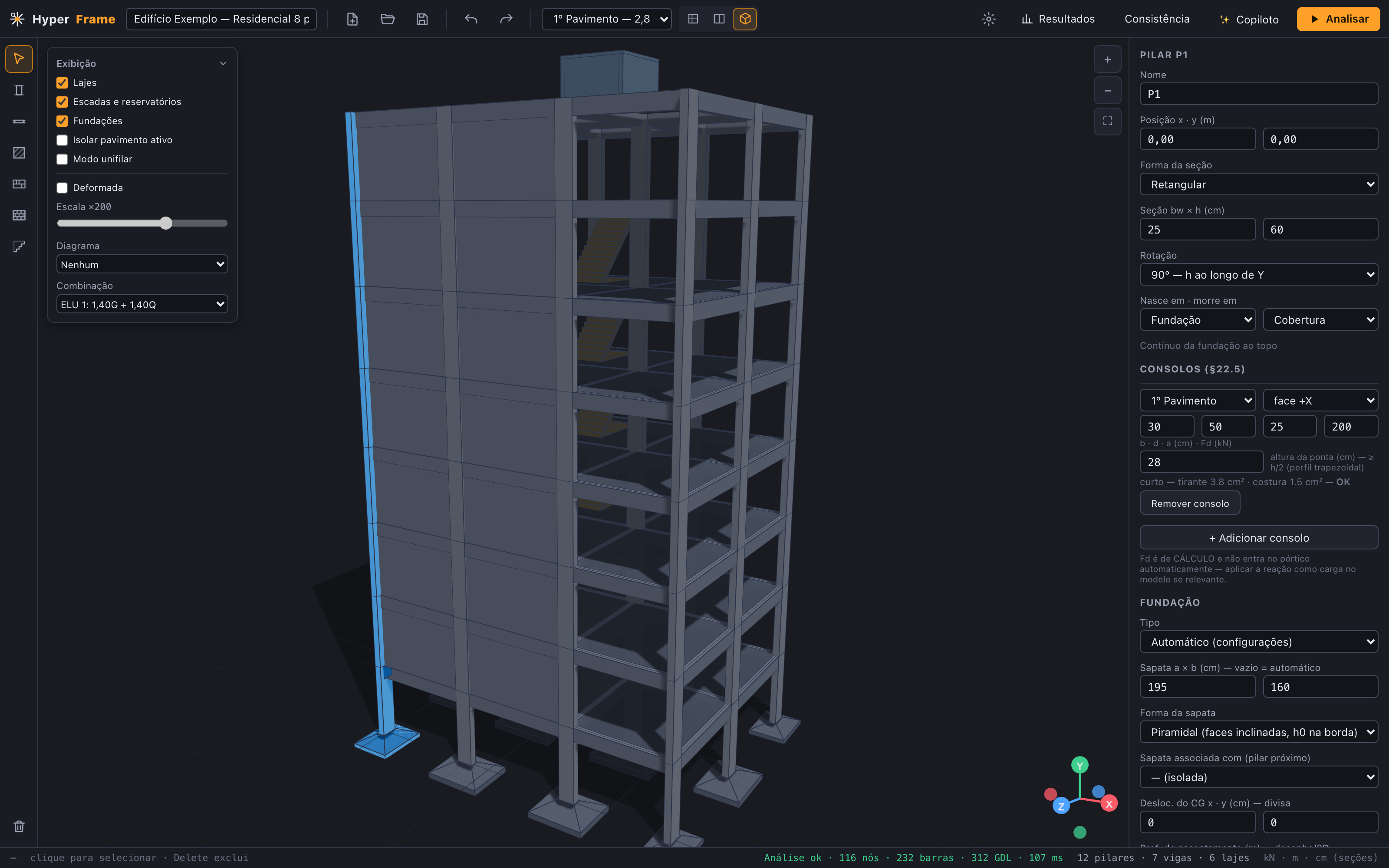 Fundações no 3D